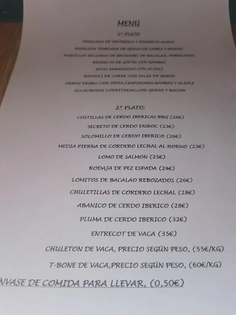 Menu_Tapería - Bar Exit_Madridejos_image_1