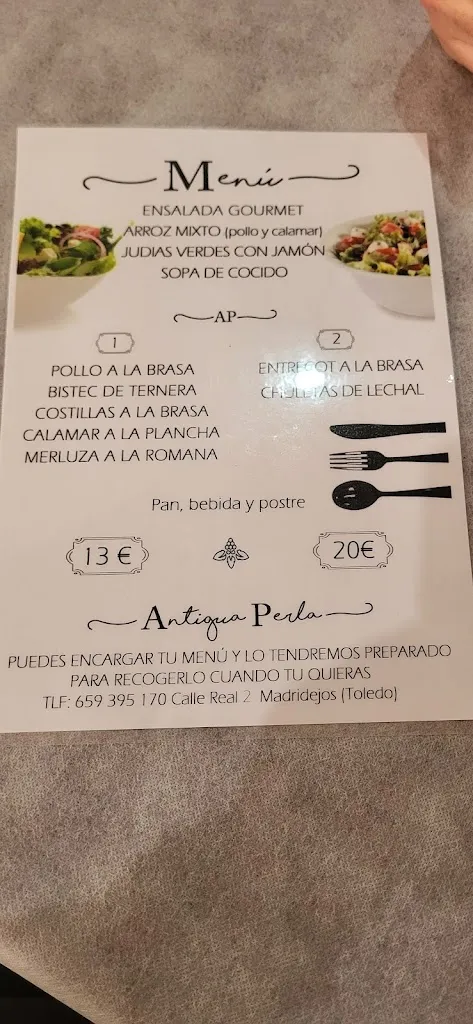 Menu_Bar Antigua Perla_Madridejos_image_2