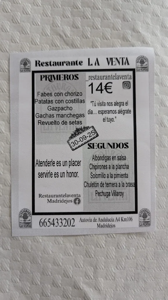 Menu_Restaurante La Venta C.B._Madridejos_image_1