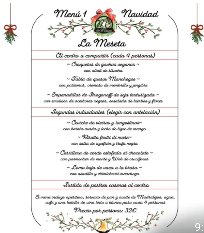 Menu_La Meseta_Madridejos_immagine_2