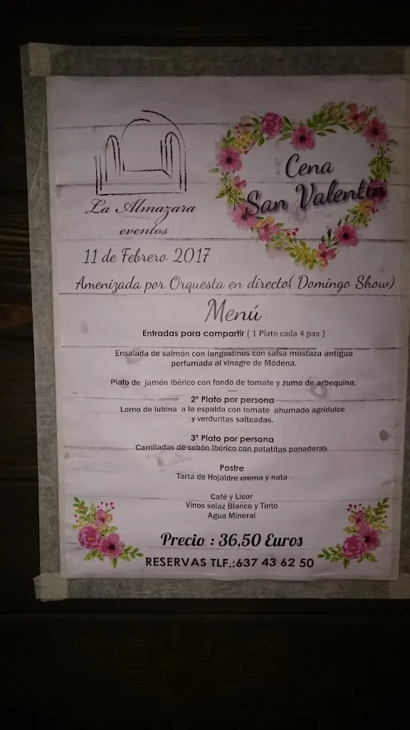 Menu_La Almazara Eventos_Malpica de Tajo_image_1