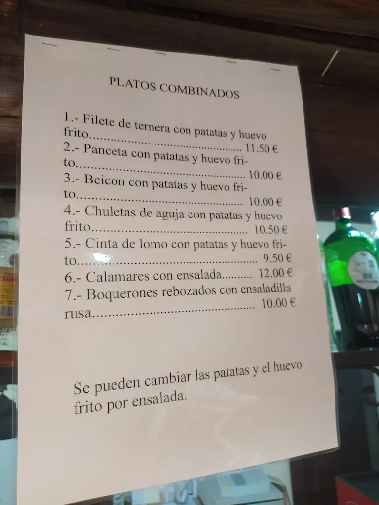 Menu_Bar Restaurante El Castillo_Maqueda_image_4