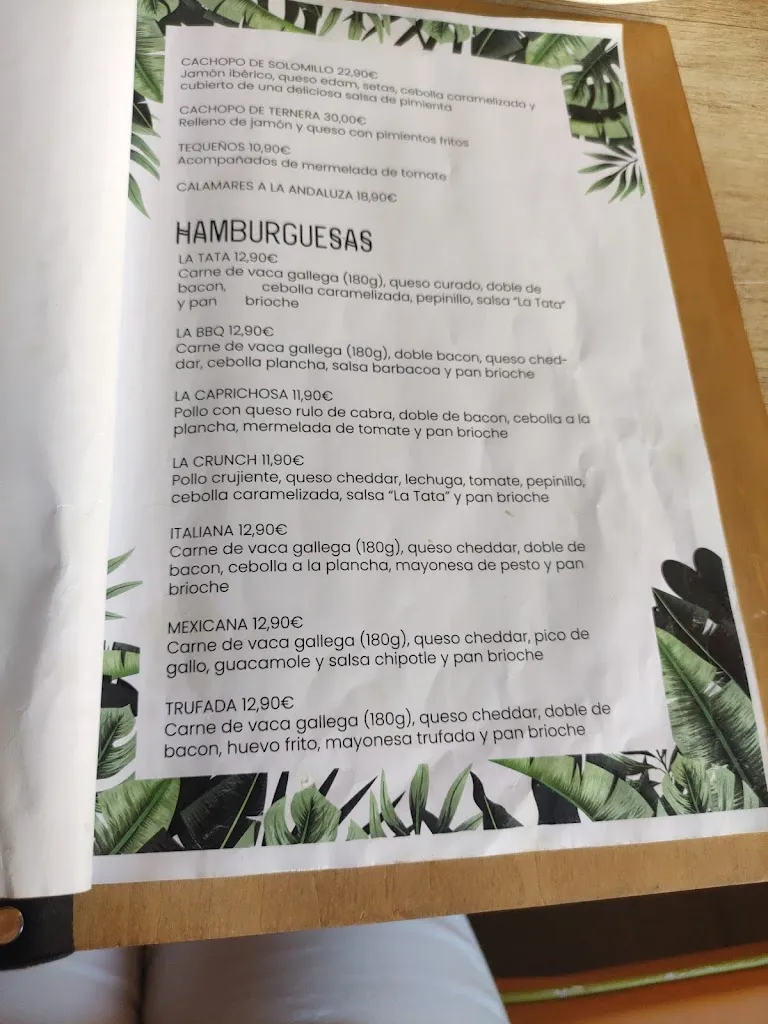 Menu_La Tata_Illescas_image_1