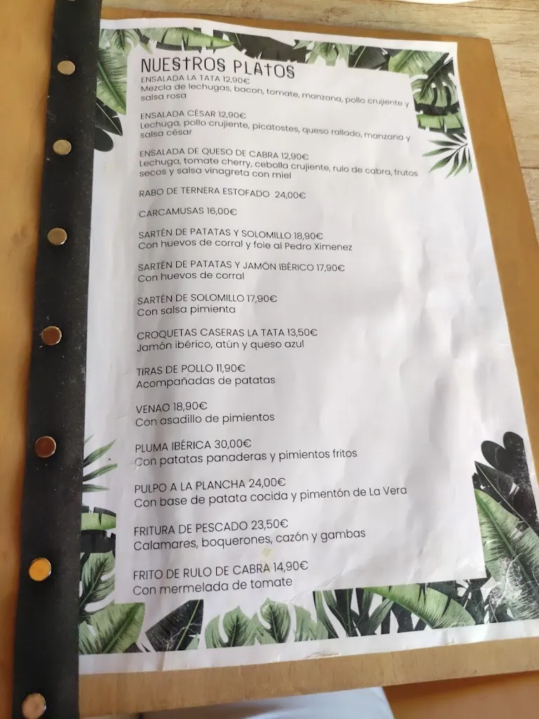 Menu_La Tata_Illescas_image_3