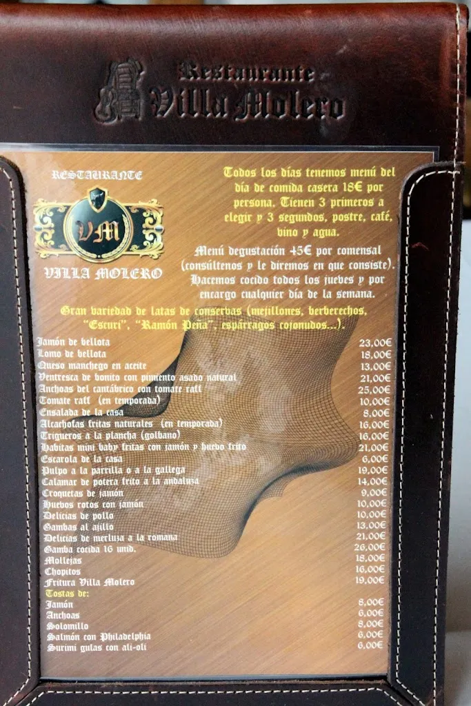 Menu_Restaurante Villa Molero Illescas_Illescas_image_1
