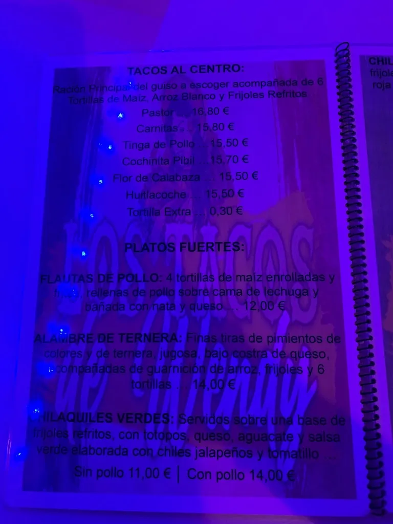 Menu_Los Tacos de Wendy - Restaurante Mexicano en Illescas_Illescas_image_2