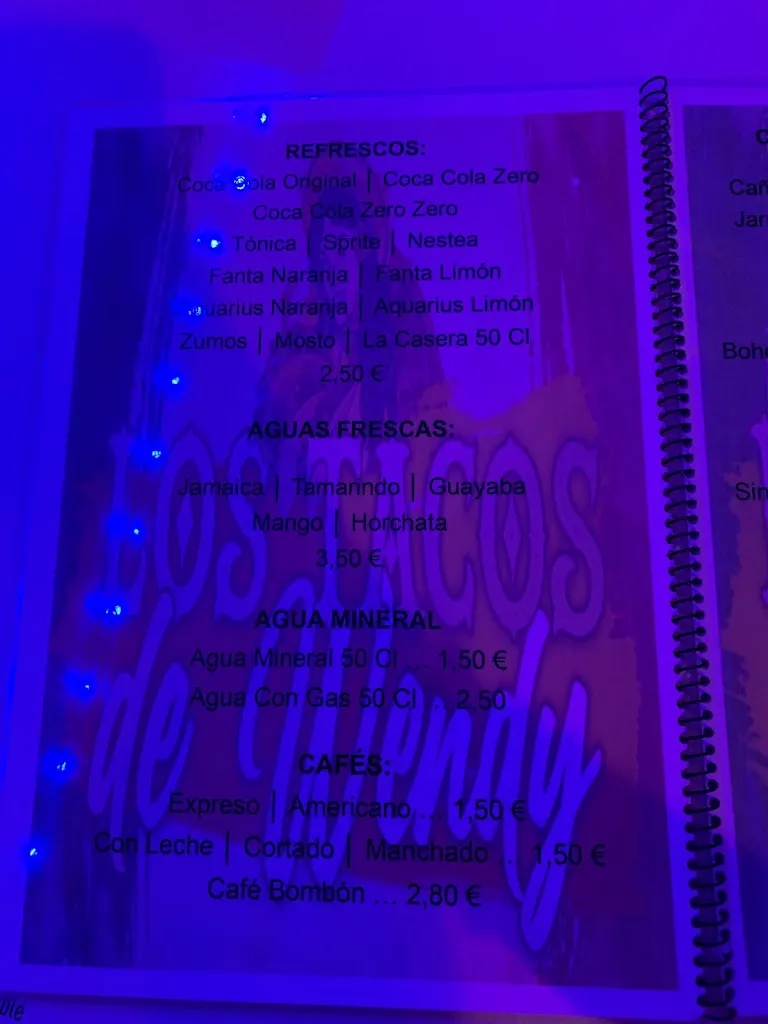 Menu_Los Tacos de Wendy - Restaurante Mexicano en Illescas_Illescas_image_4