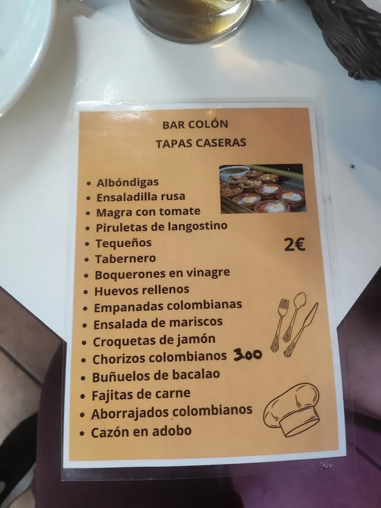 Menu_Bar Colón_Huércal-Overa_image_3