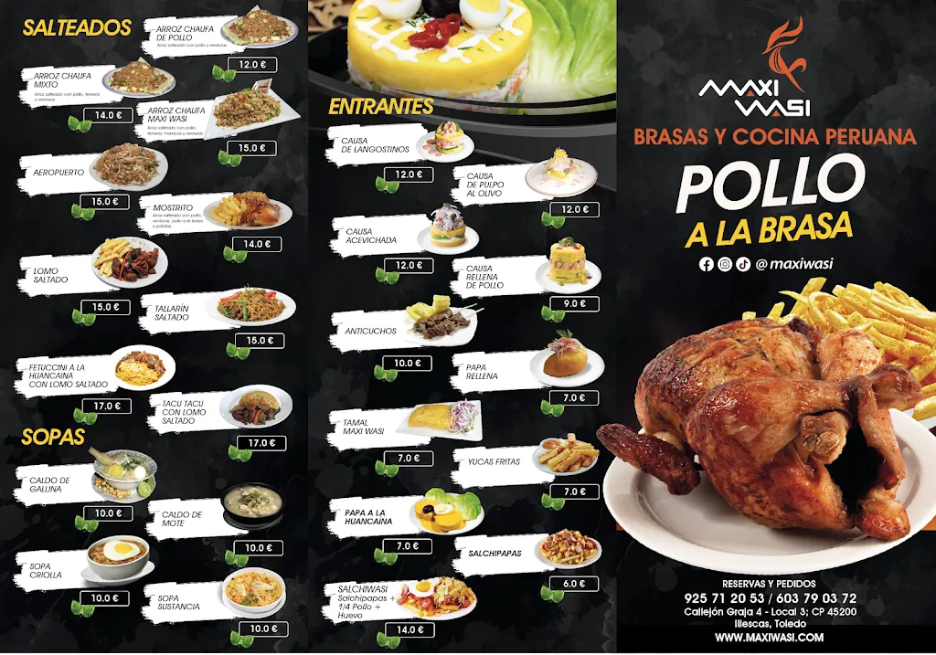 Menu_Maxi Wasi_Illescas_immagine_1