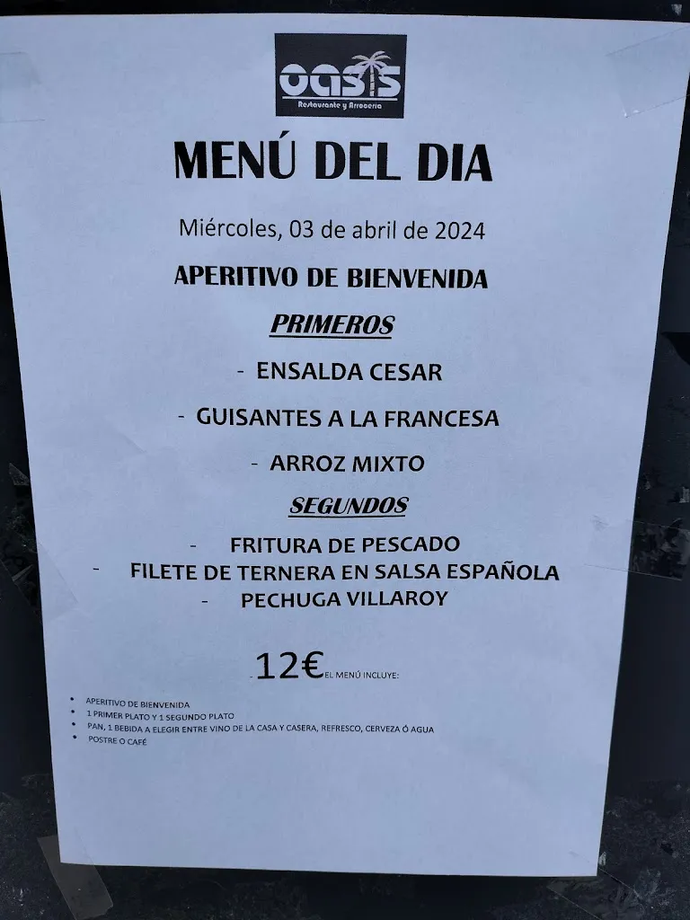 Menu_Oasis Restaurante Arrocería_Illescas_image_1