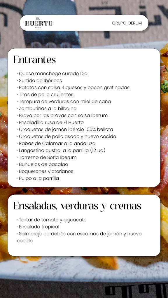 Menu_El Huerto Iberum_Illescas_immagine_1