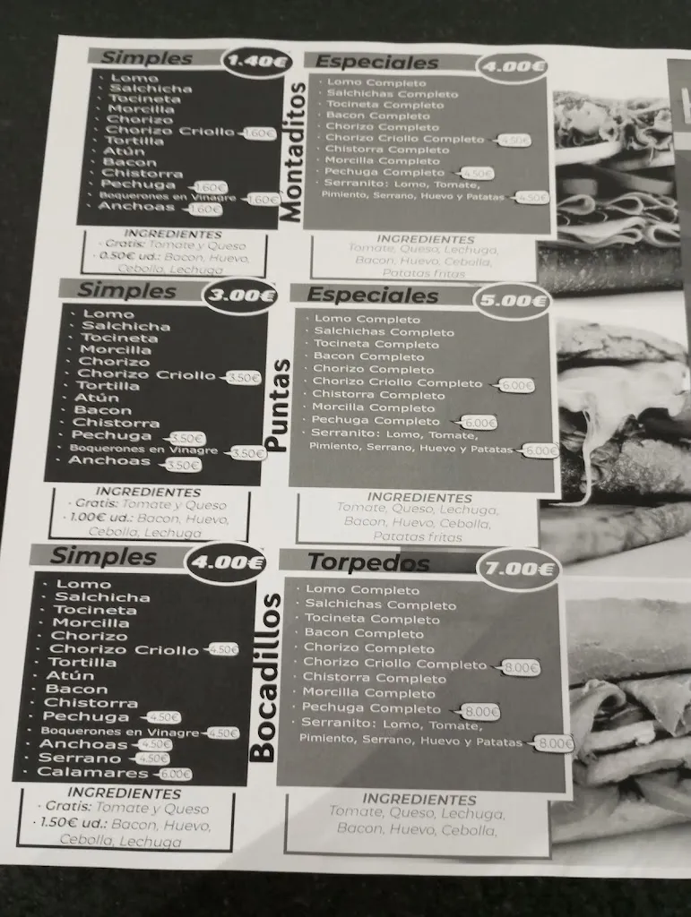 Menu_Bar Latas In memory_Huércal-Overa_image_1