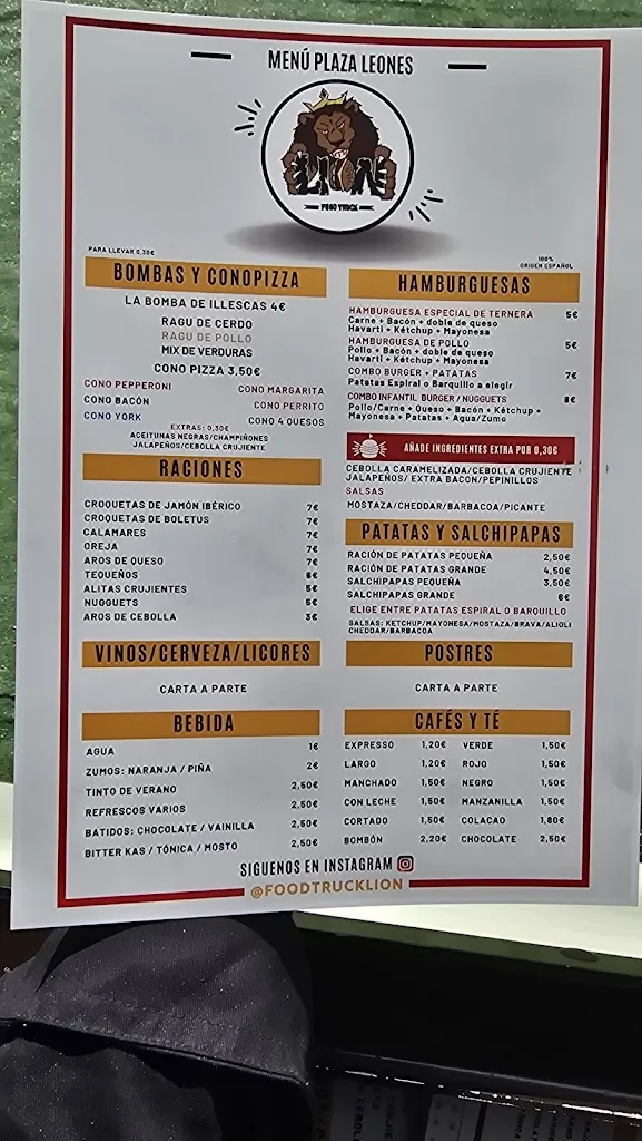 Menu_Hamburguesería Illescas | Foodtruck Lion | Plaza de los Leones_Illescas_image_1