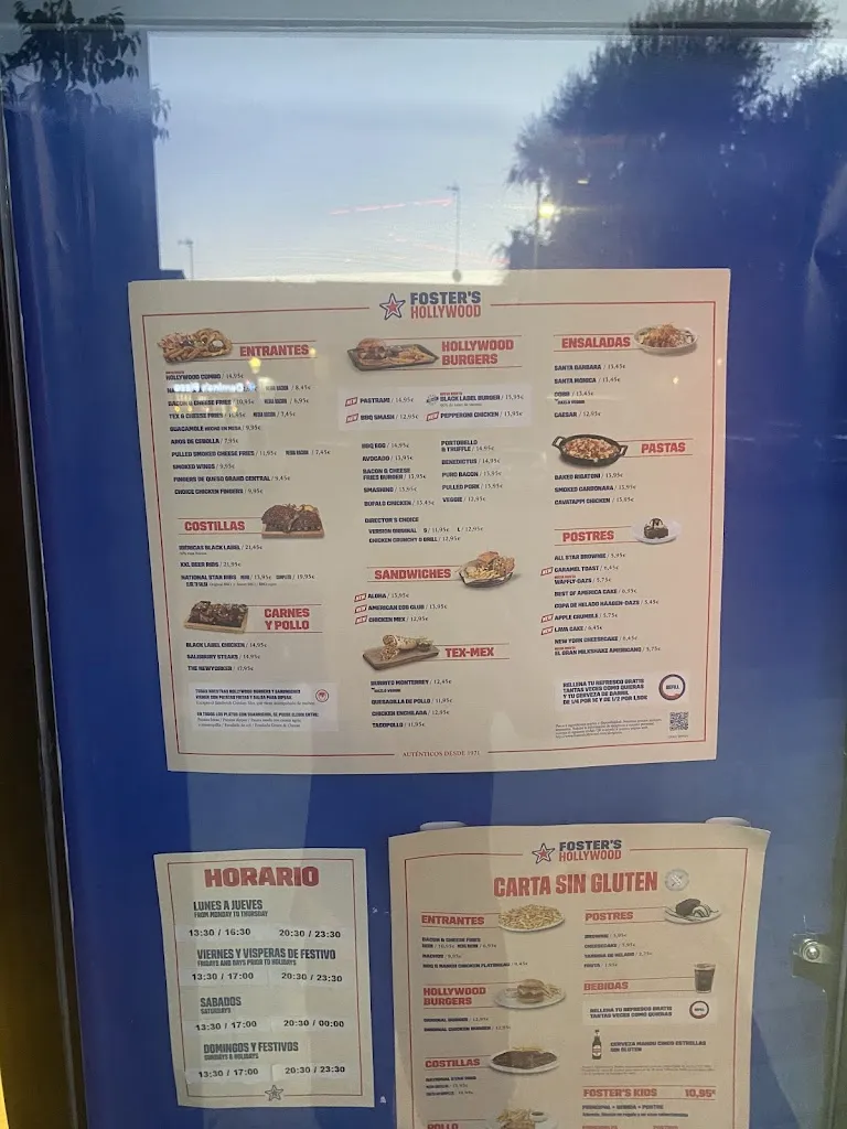 Menu_Foster's Hollywood_Illescas_image_2