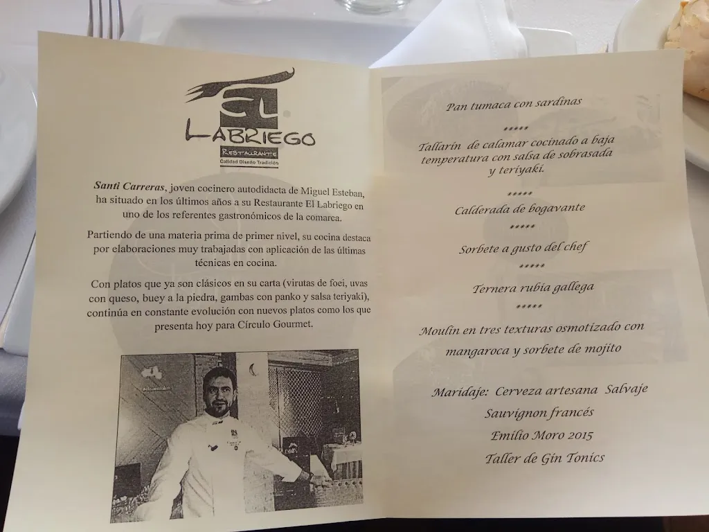 Menu_Restaurante El Labriego_Miguel Esteban_image_1