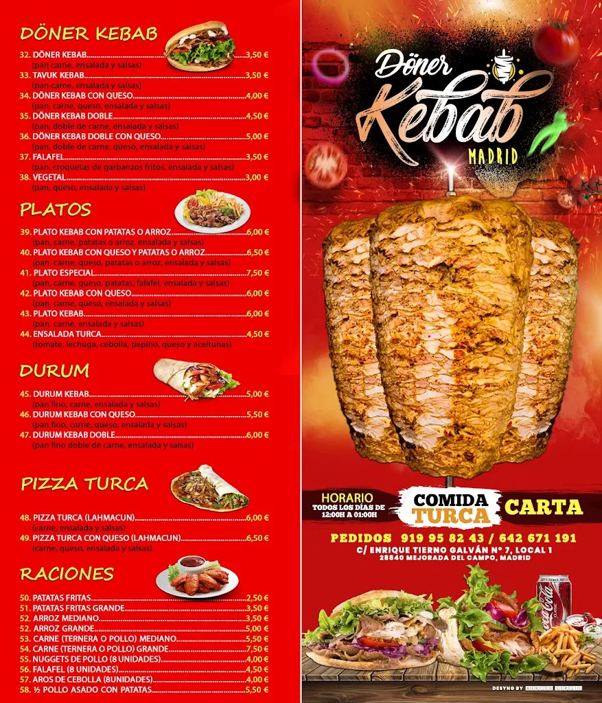 Menu_Döner Kebab Madrid Mejorada del Campo_Mejorada_image_4