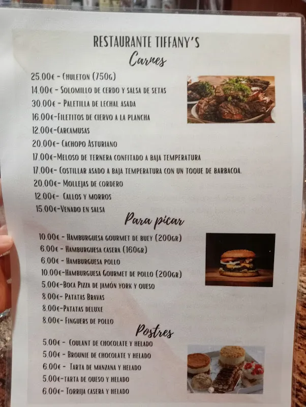 Menu_Restaurante Tiffany'S_Mocejón_immagine_1