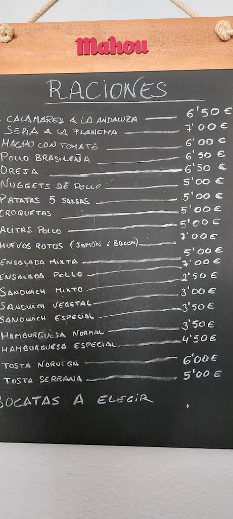 Menu_Bar Los Arcos_Mohedas de la Jara_image_1