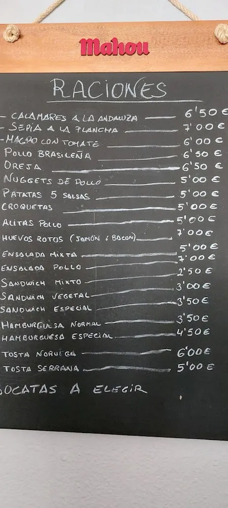 Menu_Bar Los Arcos_Mohedas de la Jara_image_2