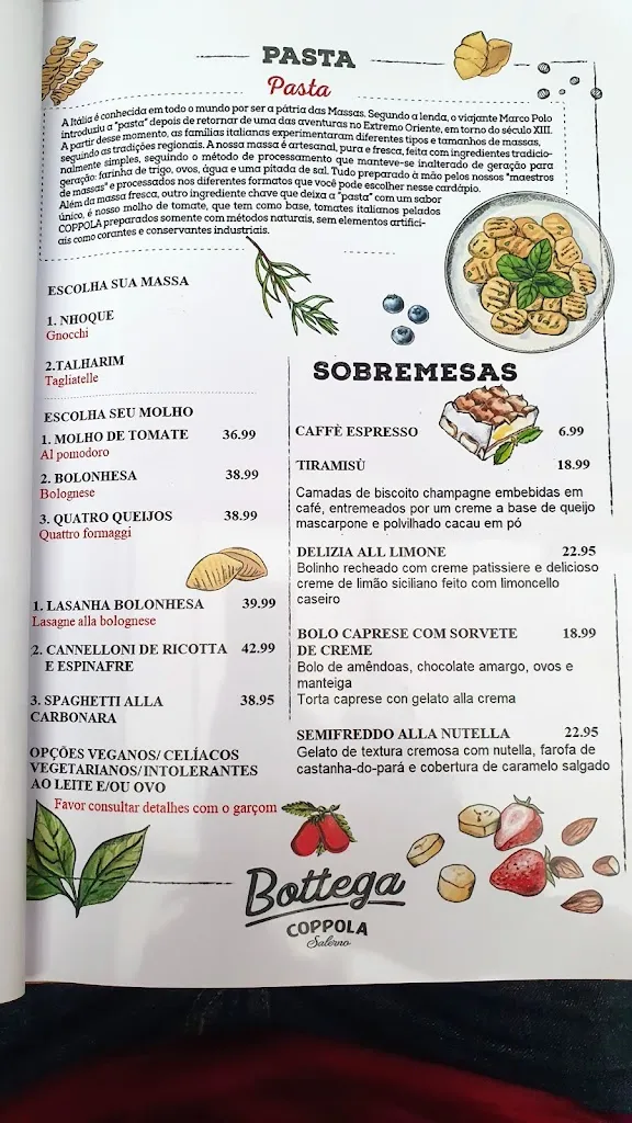 Menu_BOTTEGA COPPOLA - Restaurante e Pizzaria Italiana_Montesclaros_image_1
