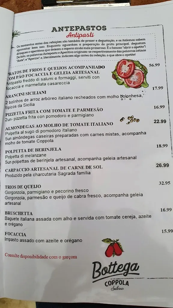 Menu_BOTTEGA COPPOLA - Restaurante e Pizzaria Italiana_Montesclaros_image_3