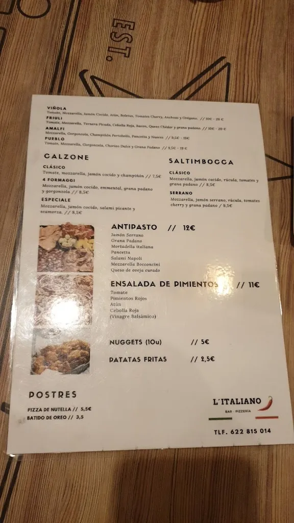 Menu_Pizzería L’ Italiano_Navahermosa_image_2