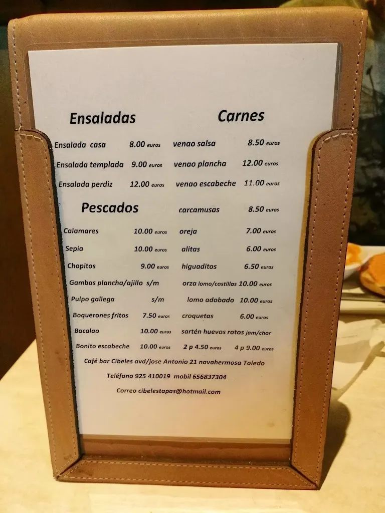 Menu_Bar Cibeles_Navahermosa_image_1