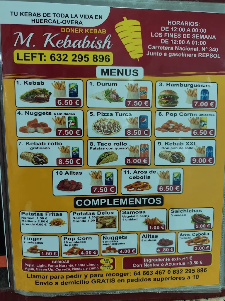 Menu_M kebabish doner kabab_Huércal-Overa_image_1