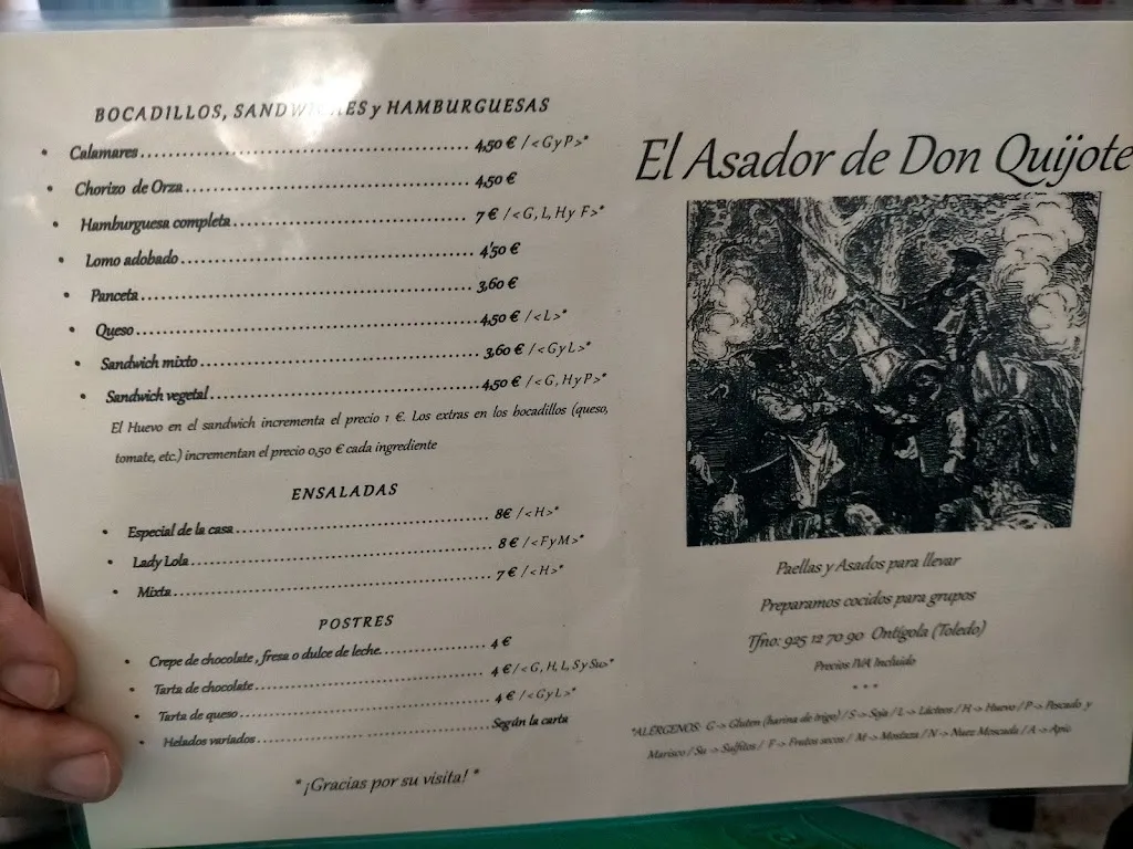 Menu_El Asador de Don Quijote_Ontígola_image_2