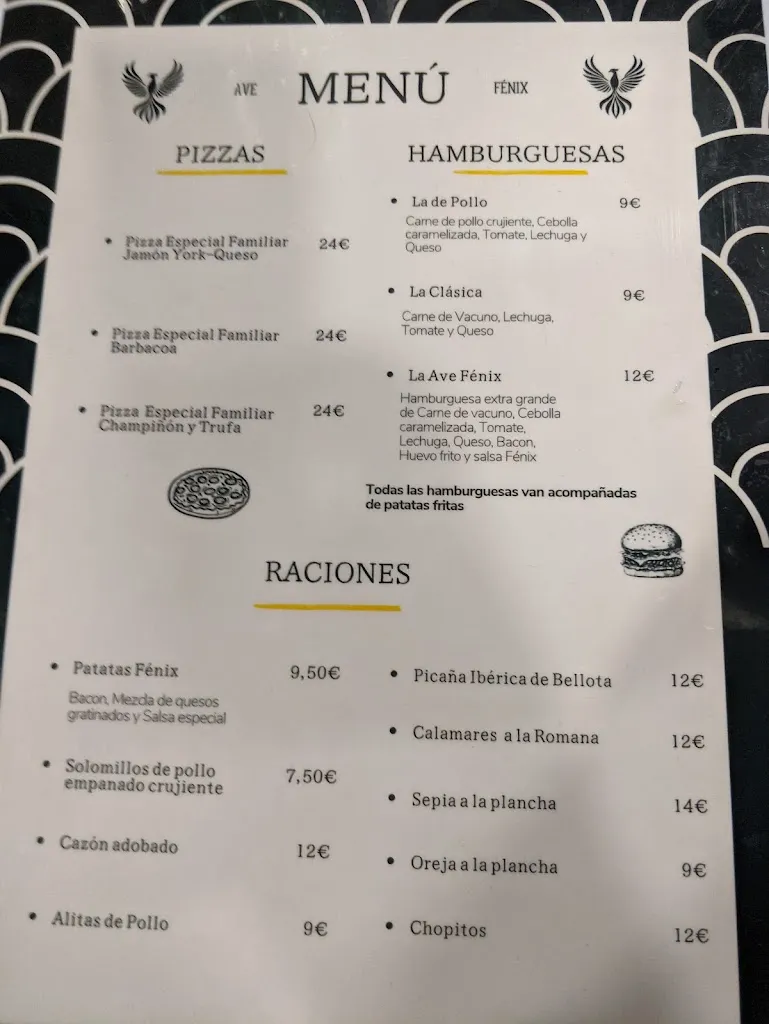 Menu_BAR TERRAZA PUB Ave Fénix_Ontígola_immagine_1