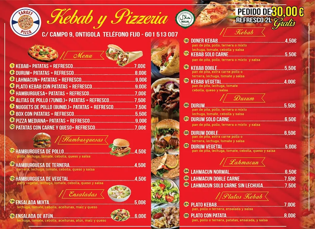Menu_Target pizza _Ontígola_image_3