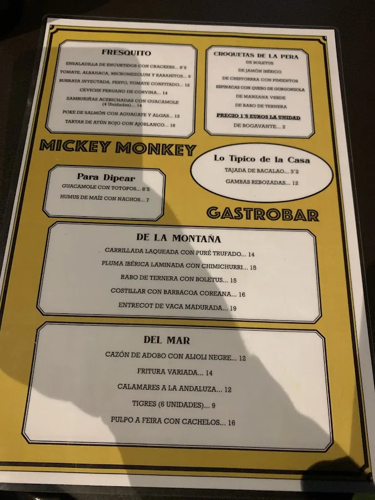 Menu_Mickey Monkey Gastrobar_Cerceda_image_2