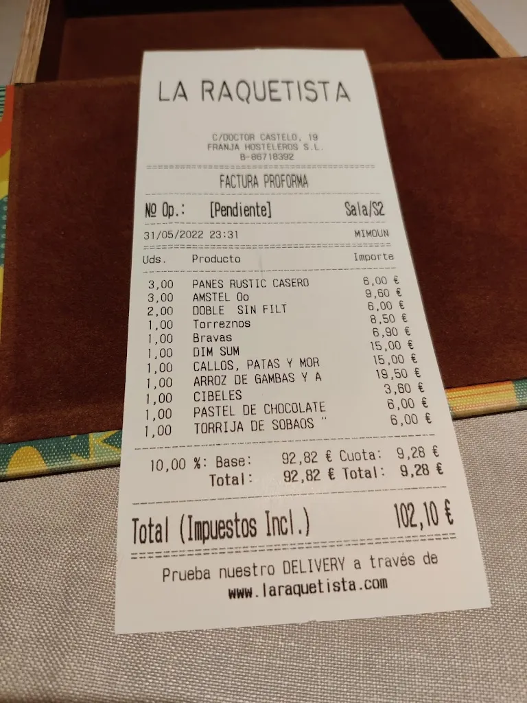 Miguel Angel Pastor Olivar_La Raquetista l Restaurante Retiro_Otero_review