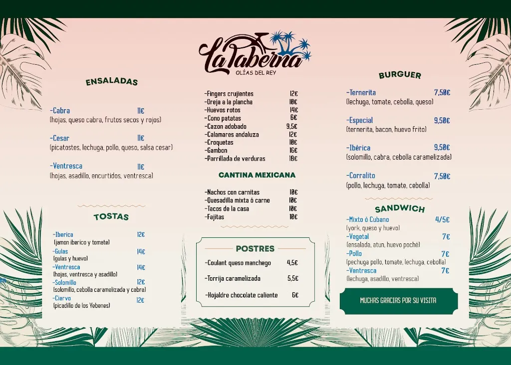 Menu_La Taberna (Olías del Rey)_Olías del Rey_image_1