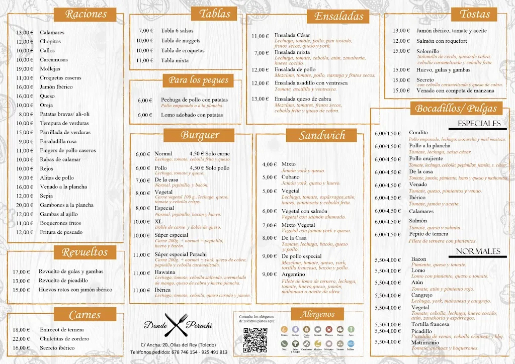 Menu_DONDE PERACHI_Olías del Rey_image_1