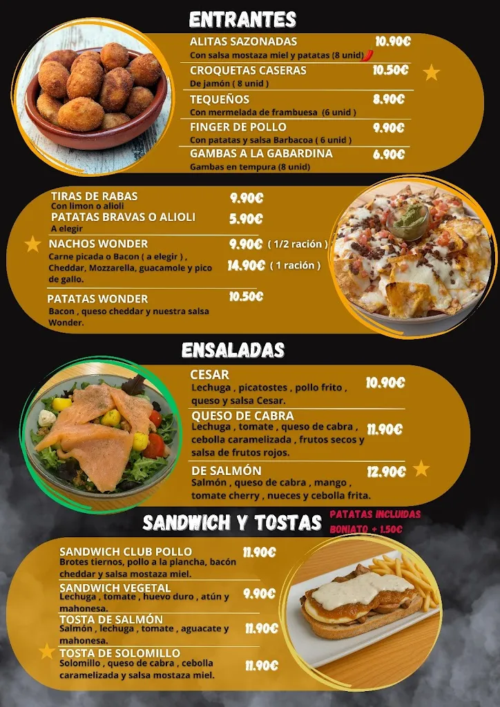 Menu_Wonderland Park_Olías del Rey_immagine_1