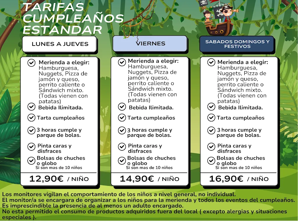 Menu_Wonderland Park_Olías del Rey_immagine_3