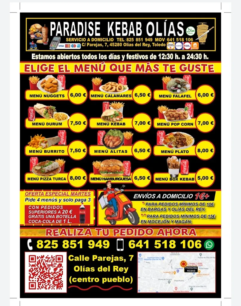 Menu_PARADISE KEBAB OLÍAS_Olías del Rey_image_2