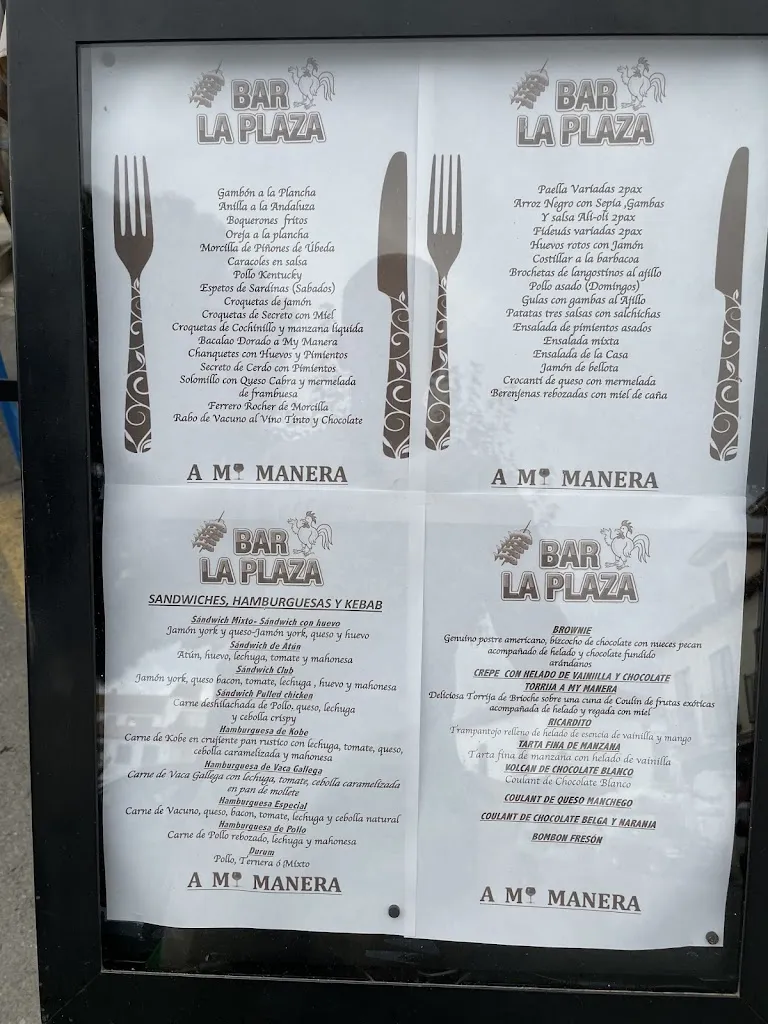 Menu_Bar la Plaza_Paredes de Escalona_immagine_1