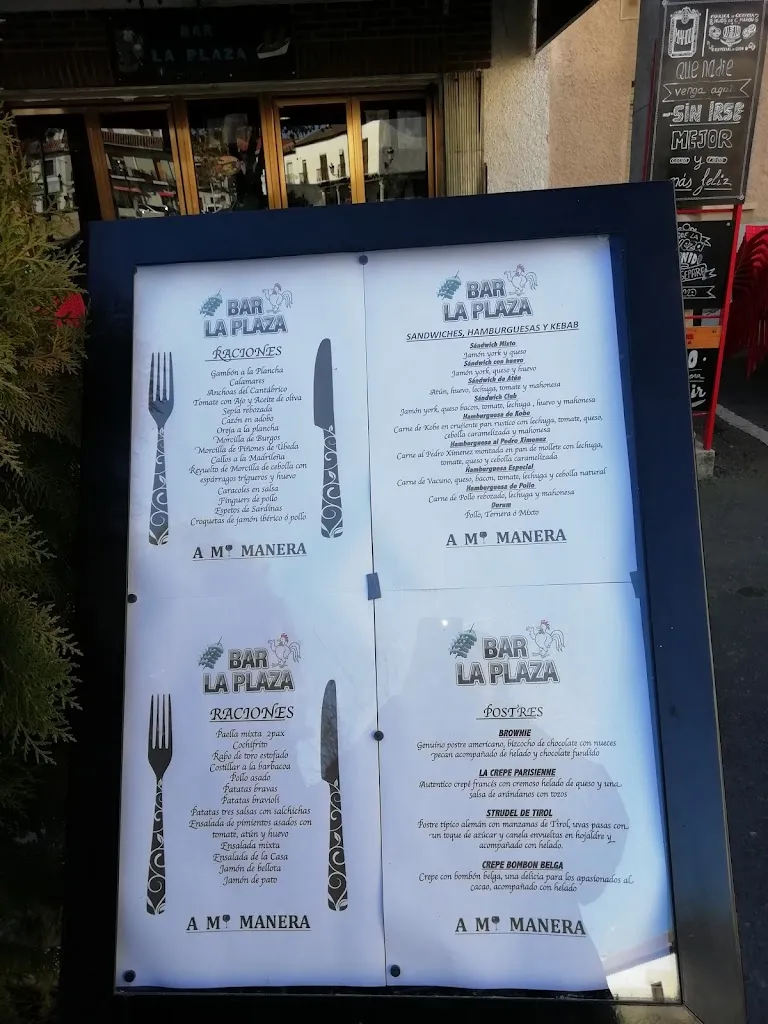 Menu_Bar la Plaza_Paredes de Escalona_immagine_2