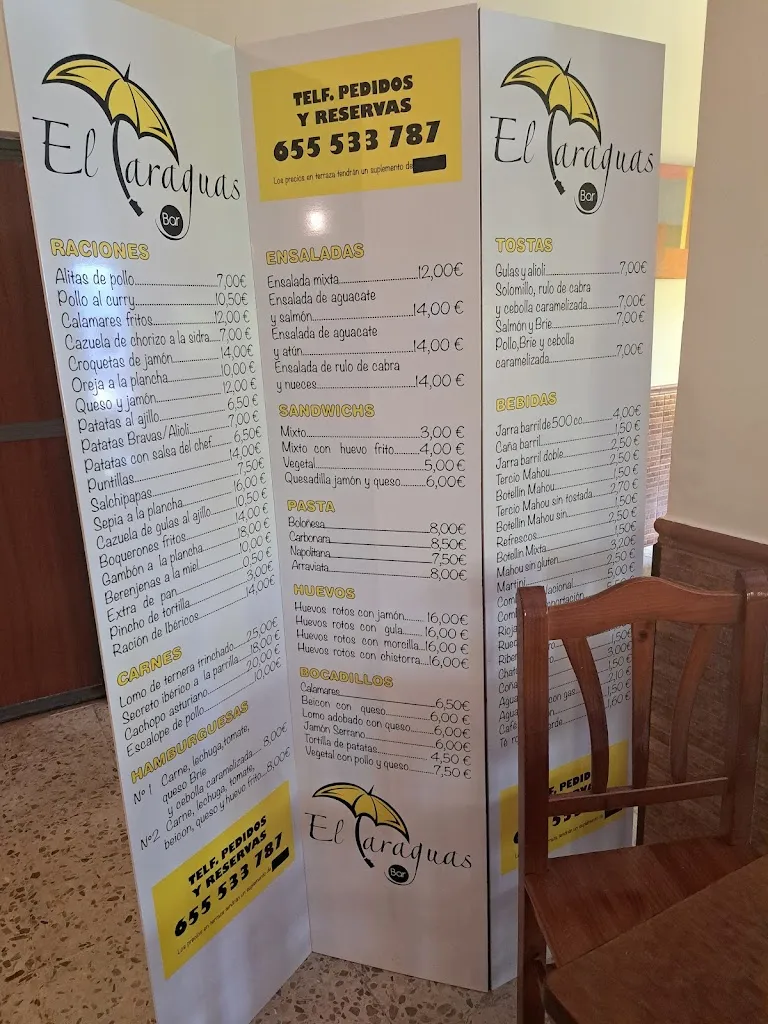 Menu_bar el paraguas_Paredes de Escalona_image_1