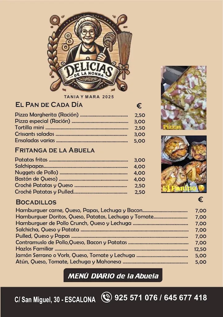 Menu_Pastelería, panadería y comida para llevar Delicias de la Nonna_Paredes de Escalona_image_2