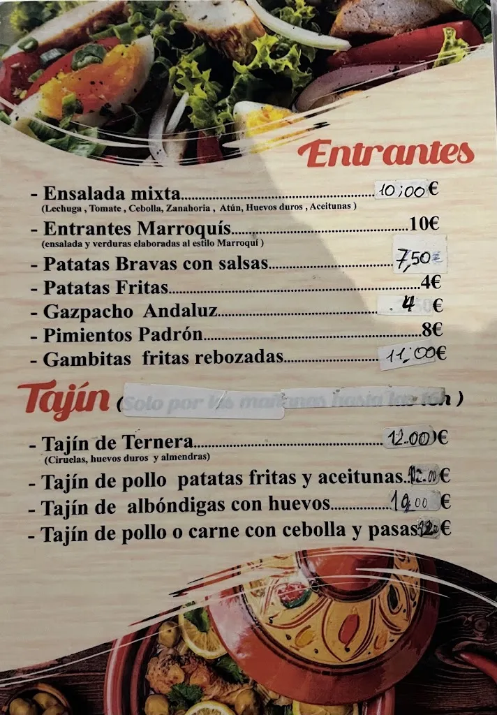 Menu_Tajine House Oropesa_Oropesa_image_2