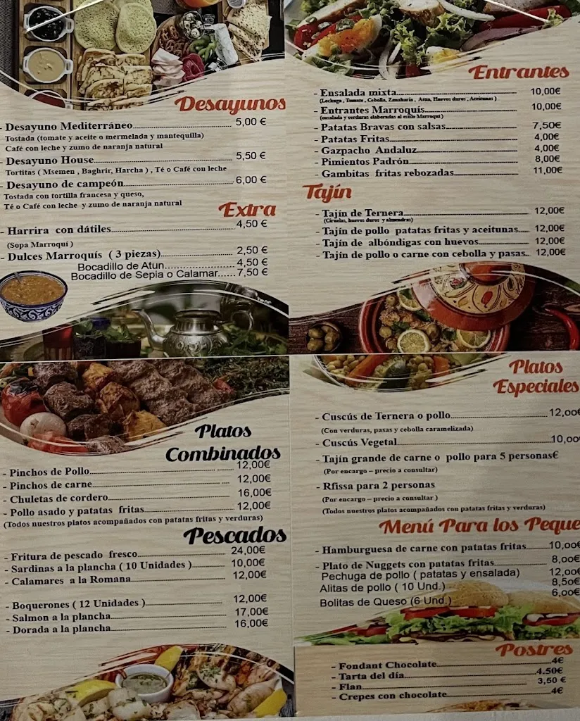 Menu_Tajine House Oropesa_Oropesa_image_4