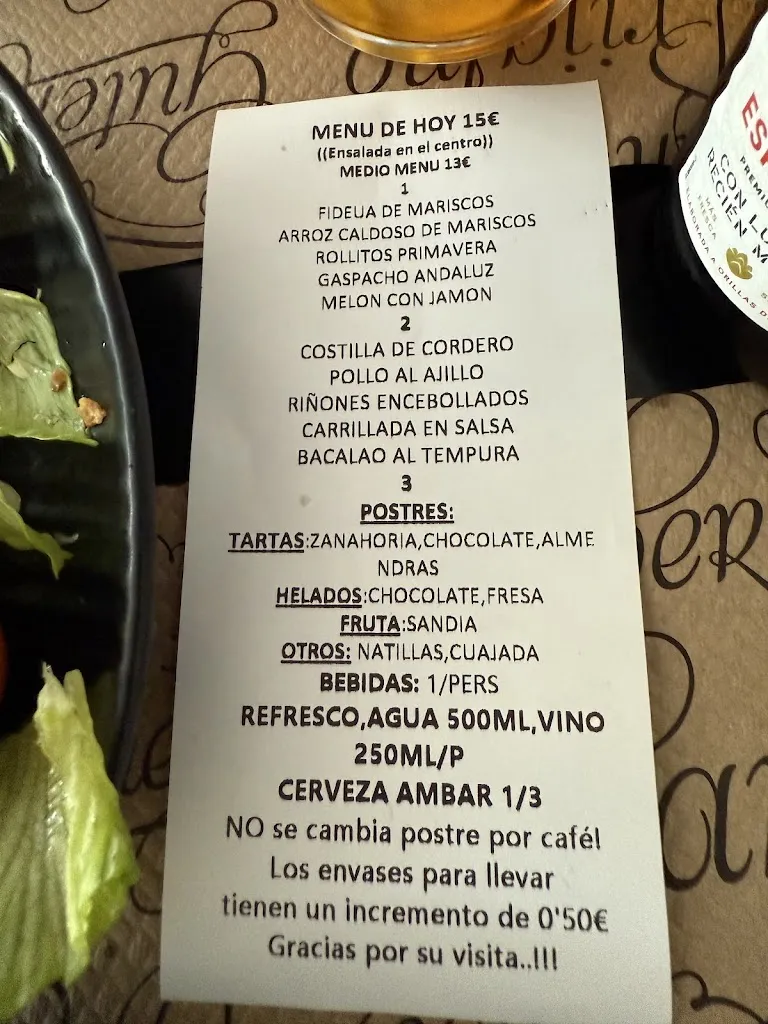 Menu_RESTAURANTE CASA SANDRA_Oropesa_image_1