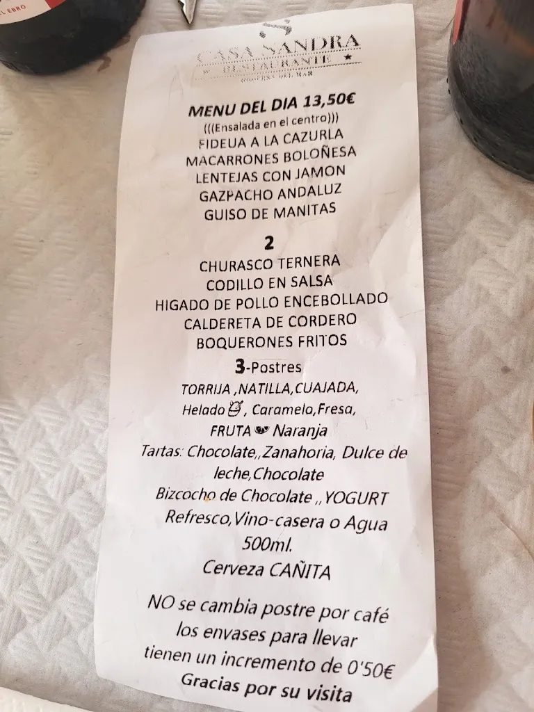 Menu_RESTAURANTE CASA SANDRA_Oropesa_image_2