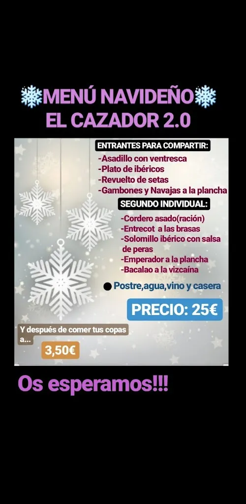Menu_El Cazador 2.0_Puebla de Almoradiel La_image_4
