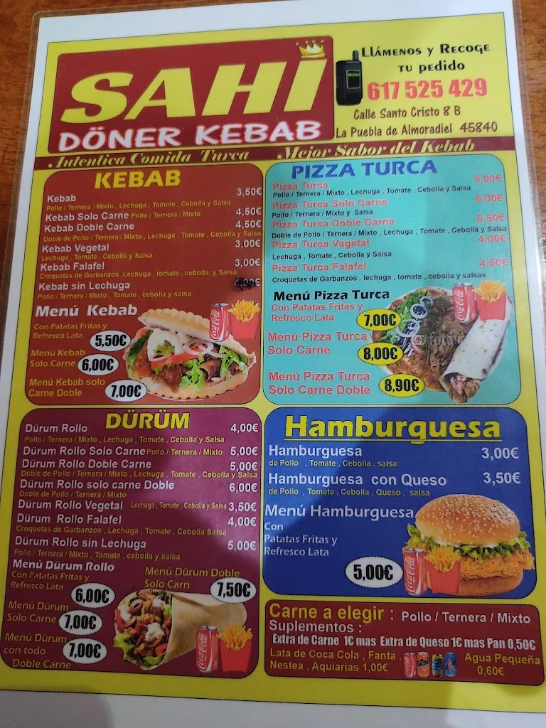 Menu_Sahi Doner kebab_Puebla de Almoradiel La_image_1