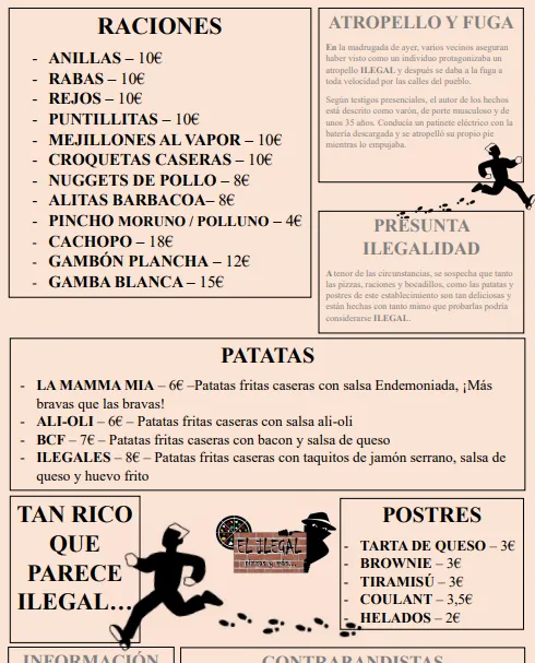 Menu_Pizzeria El Ilegal_Puebla de Almoradiel La_image_2