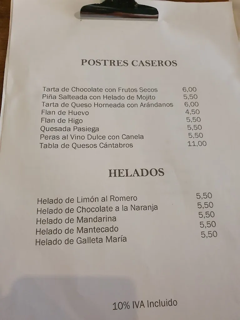Menu_Restaurante Las Redes_Puerto de San Vicente_image_1